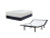 Ashley Chime 12 Inch Memory Foam White Queen Mattress with Adjustable Base