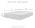 Ashley Chime 12 Inch Memory Foam White Queen Mattress with Best Adjustable Base