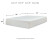 Ashley Chime 12 Inch Memory Foam White Cal King Mattress with Adjustable Base