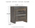 Ashley Drystan Multi Queen Bookcase Bed with 2 Storage Drawers with Mirrored Dresser, Chest and Nightstand