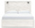 Ashley Gerridan White Gray King Panel Bed with Mirrored Dresser B1190/56/58/99/31/36