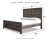 Ashley Wynnlow Gray King Crossbuck Panel Bed with Mirrored Dresser, Chest and Nightstand