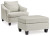 Ashley Genoa Coconut Chair and Ottoman