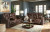 Ashley Owner's Box Thyme Sofa and Loveseat