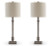 Ashley Oralieville Distressed Gray 2-Piece Table Lamp Set