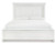 Benchcraft Kanwyn Whitewash Queen Panel Bed with Storage with Dresser