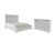 Benchcraft Kanwyn Whitewash Queen Panel Bed with Storage with Dresser
