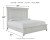 Benchcraft Kanwyn Whitewash Queen Panel Bed with Mirrored Dresser and Chest