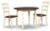Ashley Woodanville Cream Brown Dining Table and 2 Chairs