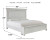 Benchcraft Kanwyn Whitewash King Panel Bed with Storage with Mirrored Dresser, Chest and Nightstand