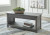 Ashley Freedan Grayish Brown Coffee Table with 2 End Tables