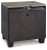 Ashley Foyland Black Brown Queen Panel Storage Bed with Mirrored Dresser, Chest and Nightstand
