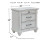 Benchcraft Kanwyn Whitewash King Panel Bed with Mirrored Dresser and 2 Nightstands