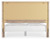 Ashley Senniberg Light Brown White King Panel Bed with Mirrored Dresser B1191/72/97/31/36