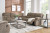 Ashley Scranto Oak Sofa, Loveseat and Recliner