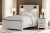 Ashley Schoenberg White Queen Panel Bed with Mirrored Dresser, Chest and Nightstand