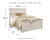 Ashley Willowton Whitewash Queen Panel Bed with Mattress