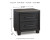 Ashley Foyland Black Brown California King Panel Storage Bed with Mirrored Dresser and 2 Nightstands