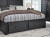 Ashley Foyland Black Brown California King Panel Storage Bed with Mirrored Dresser and 2 Nightstands