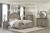 Ashley Lodenbay Antique Gray Queen Panel Bed with Mirrored Dresser and Chest