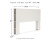Ashley Aprilyn White Queen Bookcase Headboard with Dresser and Chest