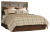 Ashley Juararo Dark Brown King/California King Panel Headboard Bed with Mirrored Dresser, Chest and Nightstand