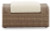 Ashley Sandy Bloom Beige Outdoor Lounge Chair and Ottoman