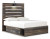 Ashley Drystan Multi Full Panel Bed with 2 Storage Drawers with Mirrored Dresser