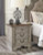 Ashley Lodenbay Antique Gray California King Panel Bed with Mirrored Dresser and 2 Nightstands