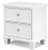 Ashley Fortman White California King Panel Bed with Mirrored Dresser, Chest and Nightstand