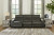 Ashley Center Line Dark Gray Sofa, Loveseat and Recliner