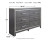 Ashley Lodanna Gray Queen Upholstered Storage Panel Bed with Dresser
