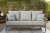 Ashley Visola Gray Outdoor Sofa with Coffee Table