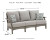 Ashley Visola Gray Outdoor Sofa with 2 Lounge Chairs