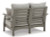 Ashley Visola Gray Outdoor Sofa and Loveseat with Coffee Table