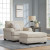 Benchcraft Rilynn Linen Sofa, Loveseat, Chair and Ottoman