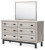 Ashley Vessalli Gray Queen Panel Bed with Mirrored Dresser, Chest and Nightstand