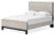 Ashley Vessalli Gray Queen Panel Bed with Mirrored Dresser, Chest and Nightstand