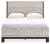 Ashley Vessalli Gray Queen Panel Bed with Mirrored Dresser, Chest and Nightstand