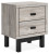 Ashley Vessalli Gray Queen Panel Bed with Mirrored Dresser, Chest and Nightstand