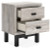 Ashley Vessalli Gray Queen Panel Bed with Mirrored Dresser, Chest and Nightstand