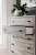 Ashley Vessalli Gray Queen Panel Bed with Mirrored Dresser, Chest and Nightstand