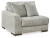 Ashley Regent Park Pewter 4-Piece Sectional with Ottoman