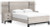 Ashley Vessalli Gray Queen Panel Bed with Mirrored Dresser and Chest