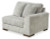 Ashley Regent Park Pewter 3-Piece Sectional with Ottoman