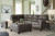 Ashley Navi Smoke 2-Piece Sectional with Ottoman