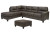 Ashley Navi Smoke 2-Piece Sectional with Ottoman