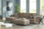 Ashley Flintshire Auburn 2-Piece Sectional with Ottoman