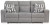 Ashley Biscoe Pewter Sofa, Loveseat and Recliner