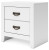 Ashley Binterglen White Twin Panel Bed with Mirrored Dresser, Chest and 2 Nightstands